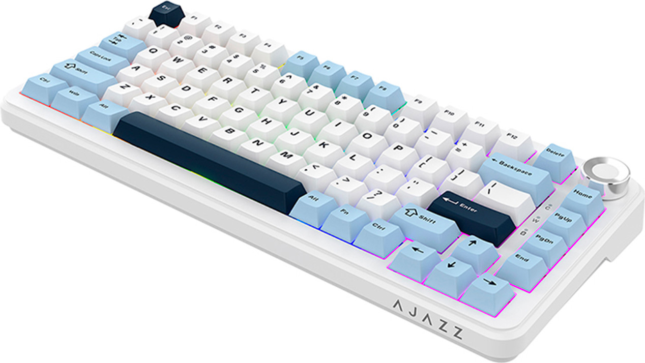 Клавиатура Ajazz AK820 MAX PLUS Daydream Switch (белый/голубой) — фото 4