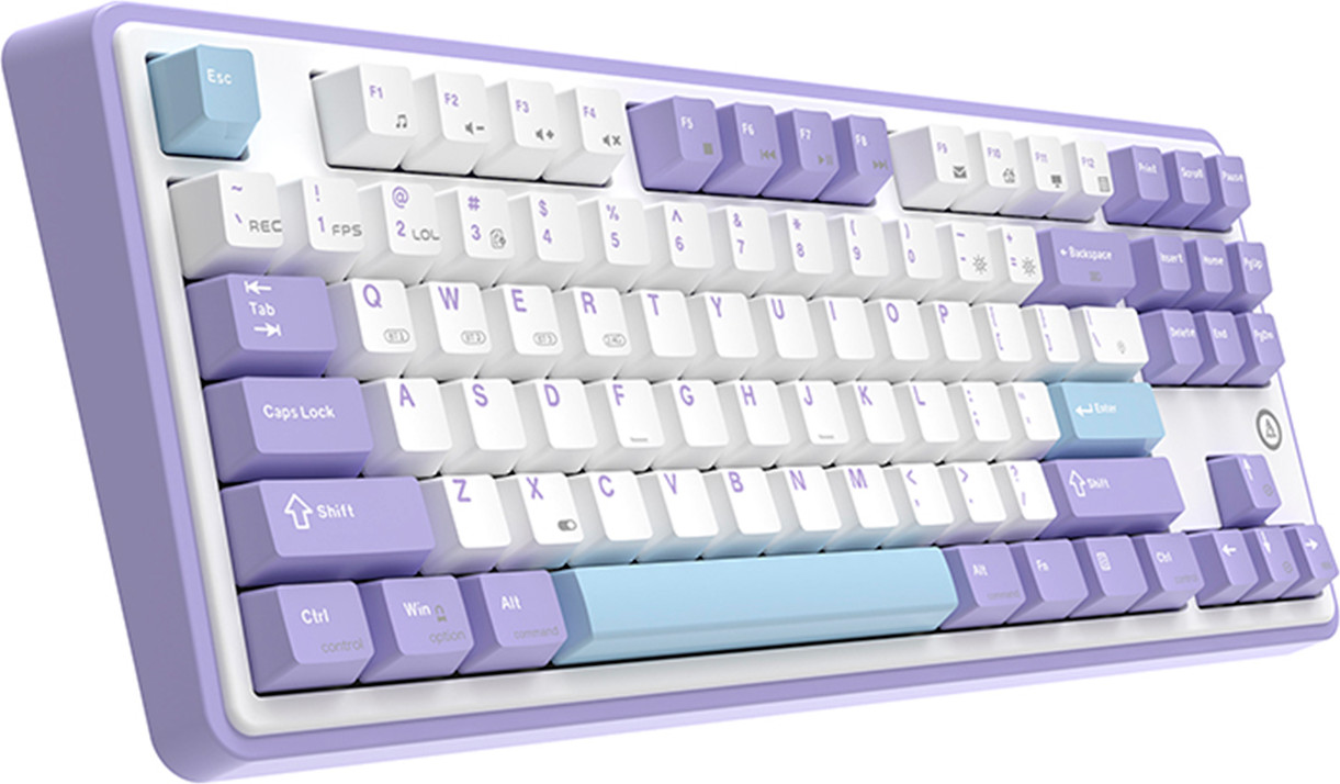 Клавиатура Ajazz AK870 Gift Switch (фиолетовый/белый/синий) — фото 4