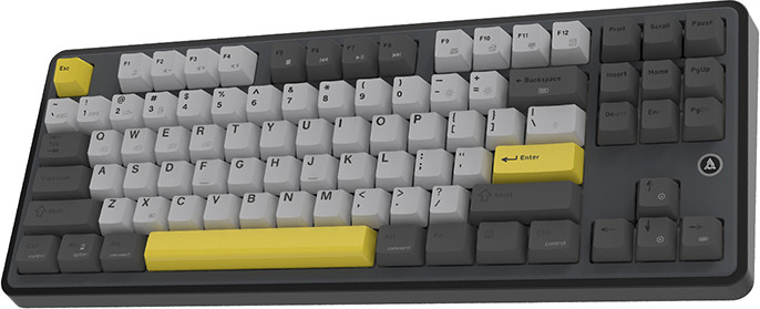 Клавиатура Ajazz AK870 Gift Switch (черный/серый/желтый) — фото 5