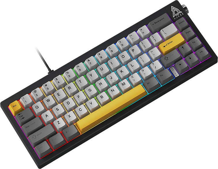 Клавиатура Ajazz AK650 Moon Yellow Switch (серый/белый/желтый) — фото 4