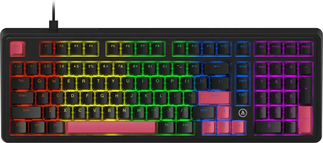 Клавиатура Ajazz AK980 Red Switch (черный/красный) — фото 2