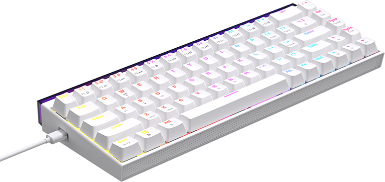 Клавиатура Ajazz NK68 Red Switch (белый) — фото 3