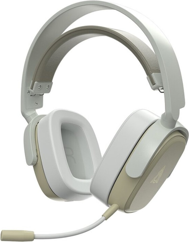 Беспроводные наушники Ajazz AHM09 MAX (серо-белые)