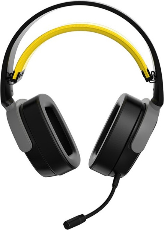 Беспроводные наушники Ajazz AHM09 MAX (черный/серый/желтый) — фото 5