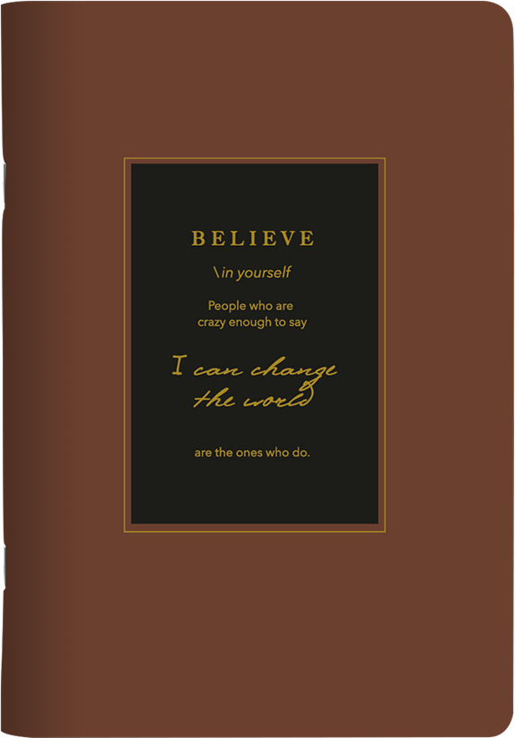 Тетрадь Be Smart Believe / N4782 (40л, коричневый)