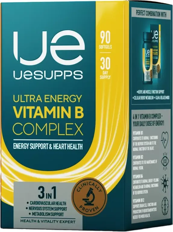 Мультивитаминный комплекс UESUPPS Ультра Энерджи Витамин B (90 капсул)