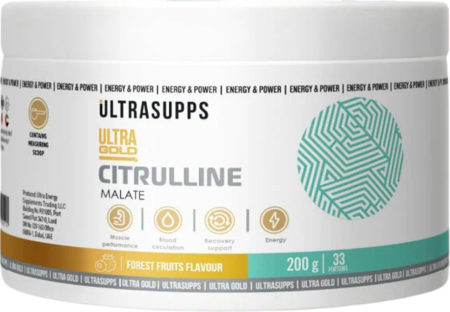 L-цитруллин Ultrasupps Ультра Голд (200г, лесные плоды)