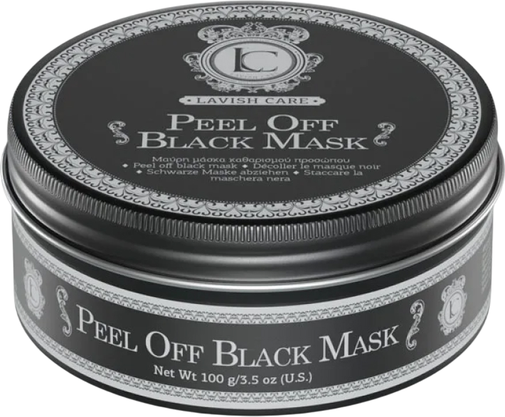 Маска для лица кремовая Lavish Care Black Mask для пилинга (100мл) — фото 2