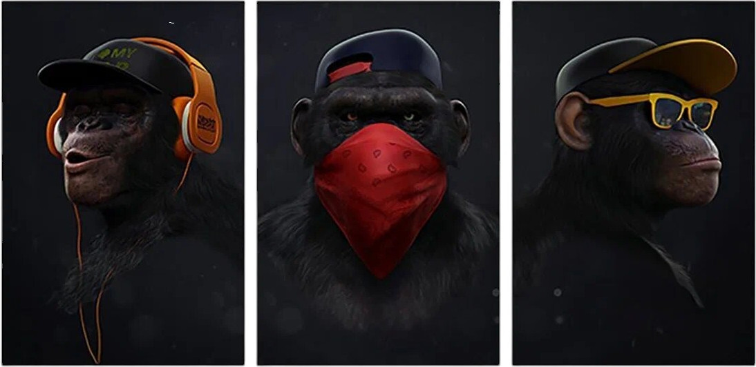 Картины Citydecor Gangster Monkey / 19.12 (75x156)