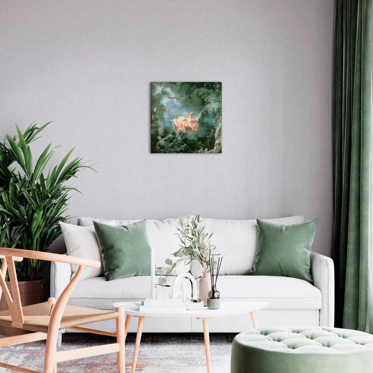 Картина Citydecor Качели. Жан Оноре Фрагонар / 19.18 (37x37) — фото 2