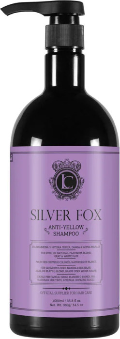 Оттеночный шампунь для волос Lavish Care Silver Fox Anti Yellow Shampoo (1л)
