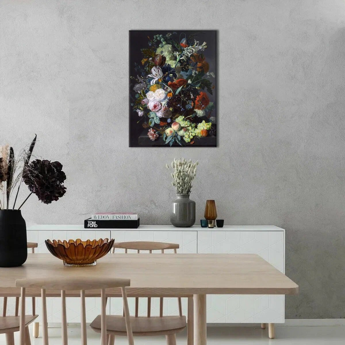 Картина Citydecor Натюрморт с цветами и фруктами. Ян ван Хейсум / 19.47 (60x80) — фото 2