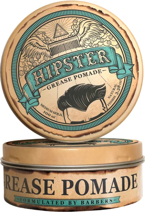 Помада для укладки волос Hipster Grease Pomade Бриолин со средней фиксацией (100мл) — фото 2