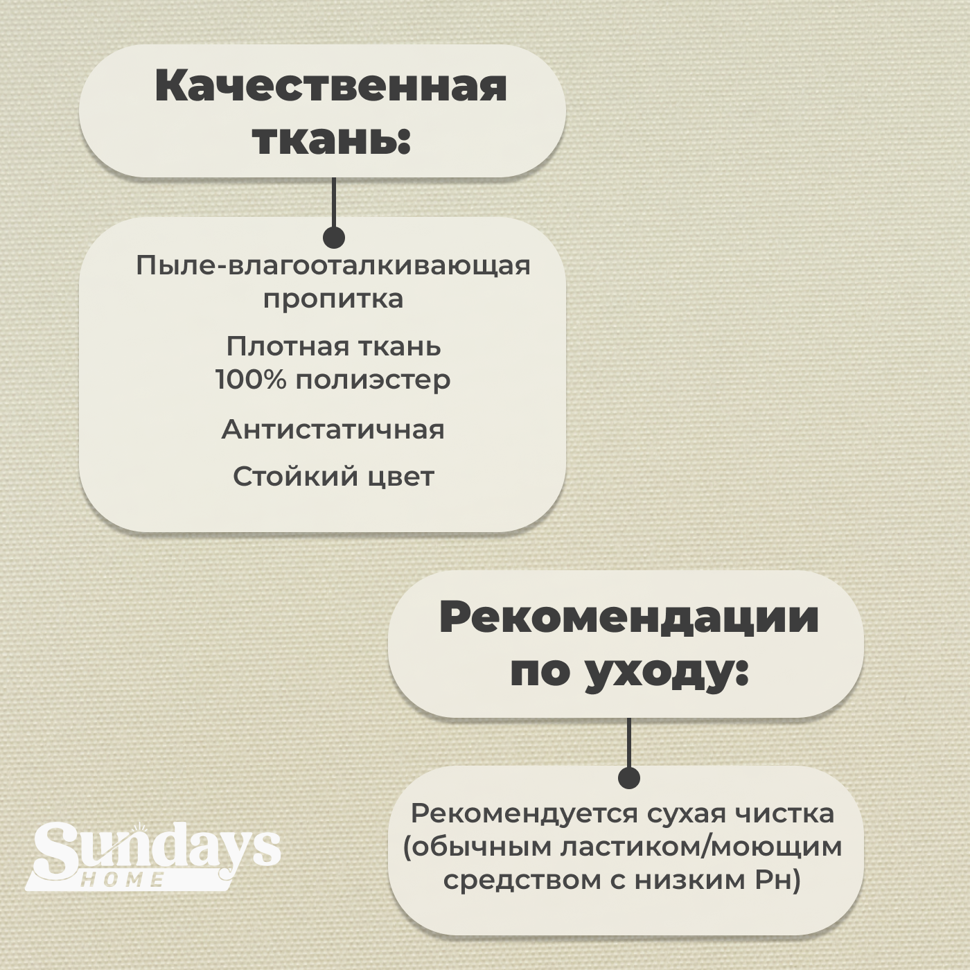 Рулонная штора Sundays Home LM 168-03 34х160 (молочный) — фото 5