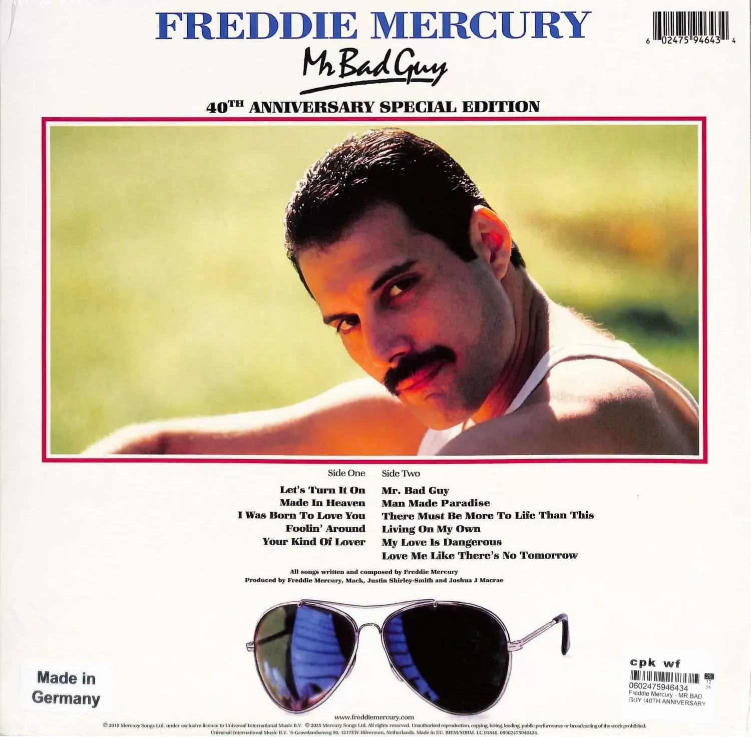Виниловая пластинка Universal Music Freddie Mercury - Mr. Bad Guy — фото 3