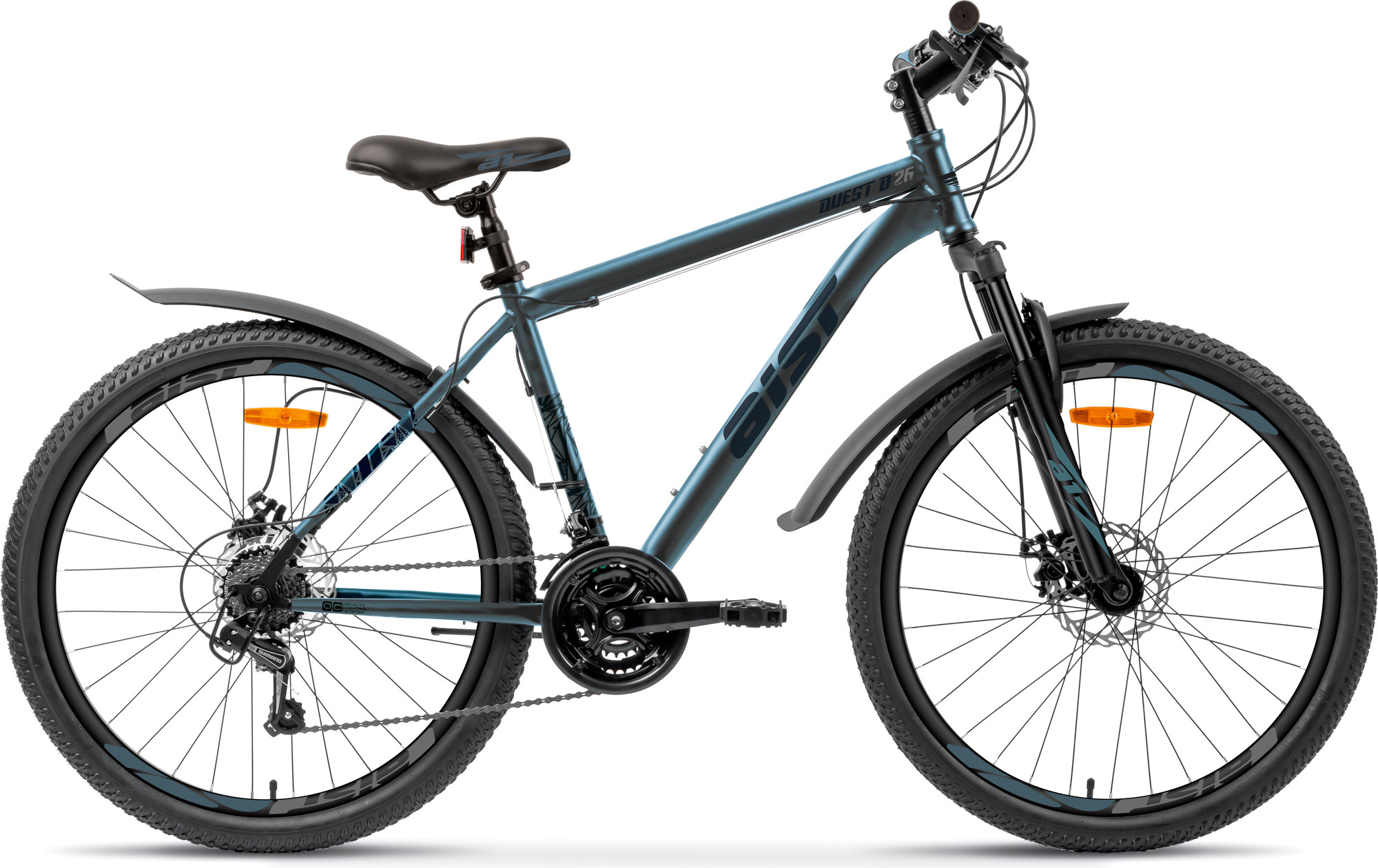Велосипед AIST Quest Disc 26 20 2026 (синий)