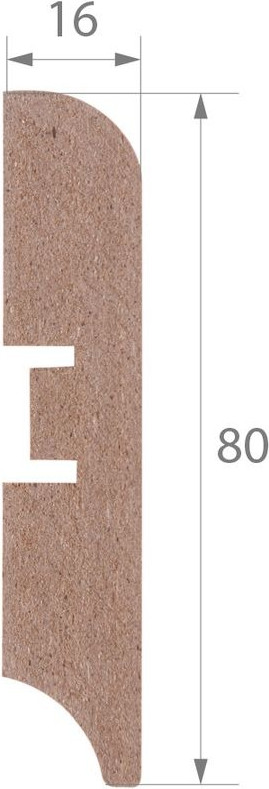 Плинтус Smartprofile МДФ Premium Color 80М Кедр гималайский 028 (2.4м) — фото 5