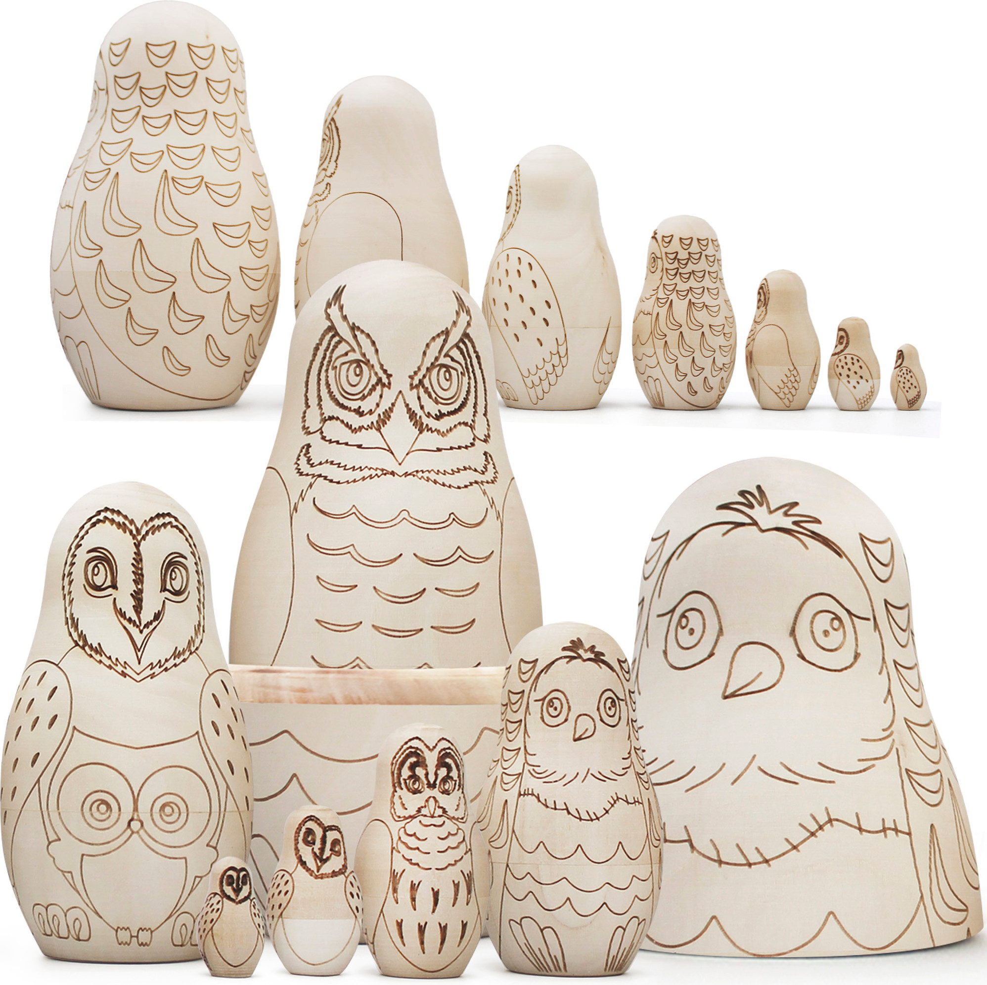 Набор заготовок для творчества Брестская Фабрика Сувениров Совы blank7_owls — фото 3