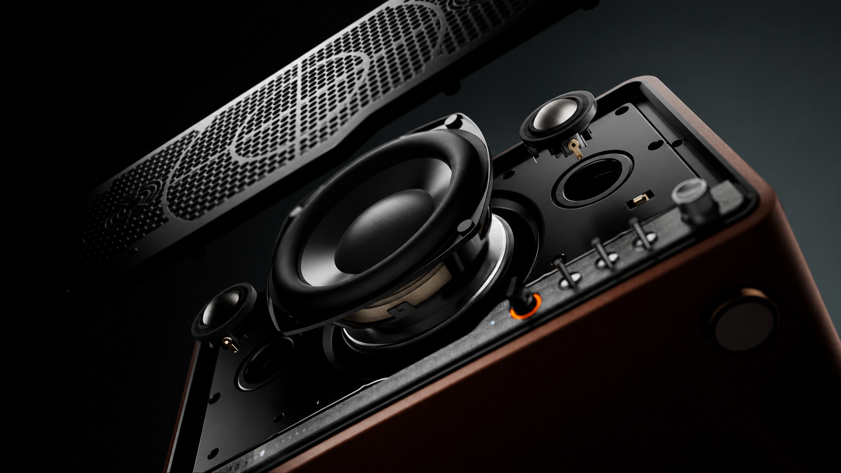 Мультимедиа акустика Edifier S300 (черный/орех) — фото 4