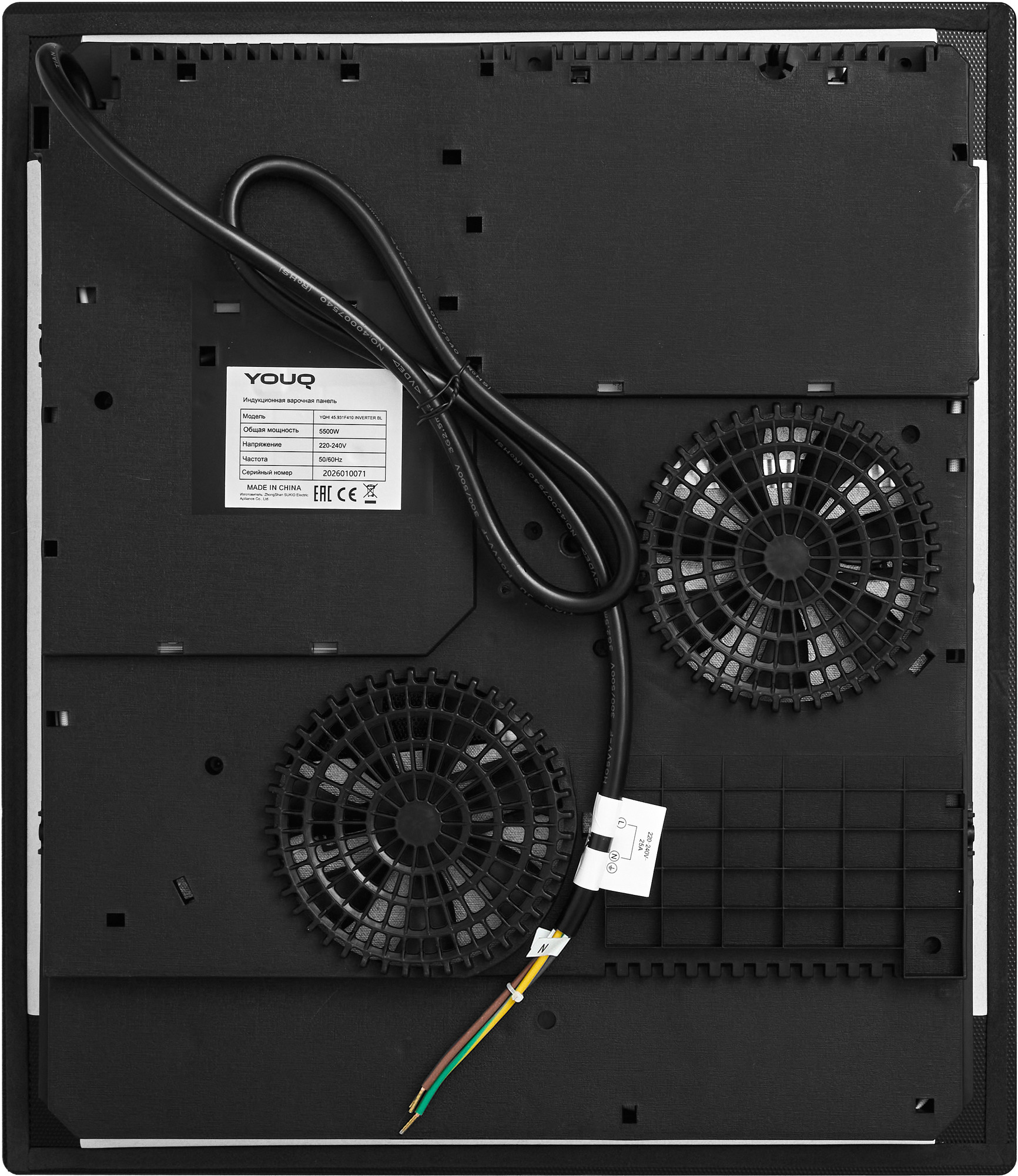 Индукционная варочная панель YOUQ YQHI 45.931F410 Inverter BL — фото 6