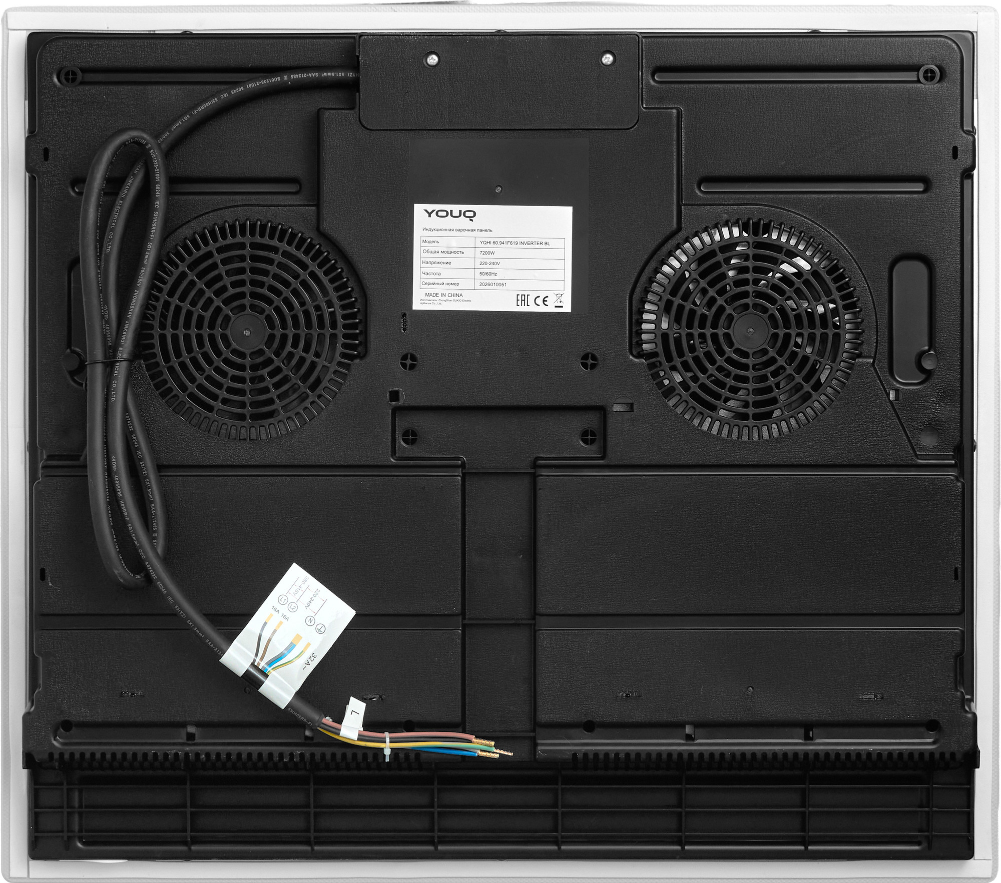 Индукционная варочная панель YOUQ YQHI 60.941F619 Inverter WH — фото 6