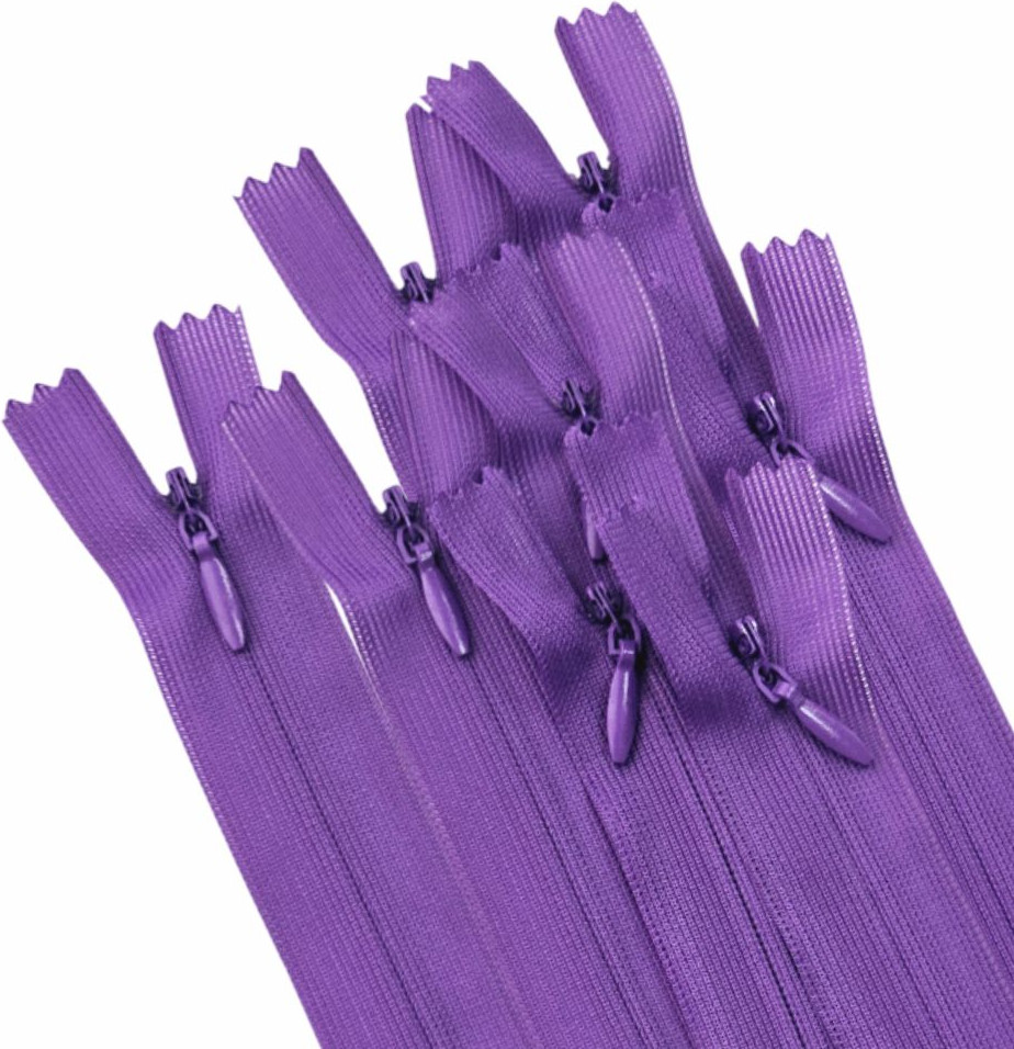 Молния потайная Sentex т3 20см н/р МП3 20 С303 (10шт, фиалка)
