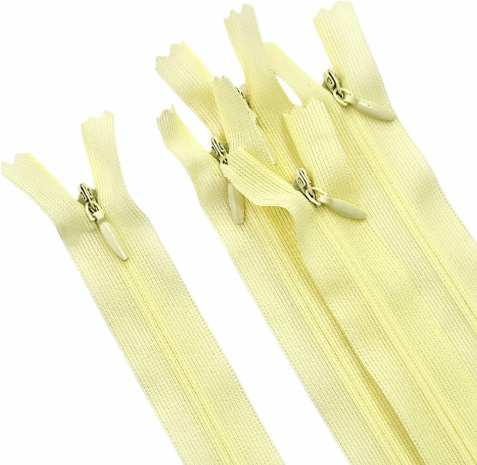 Молния потайная Sentex т3 20см н/р МП3 20 С345 (5шт, светло-желтый)