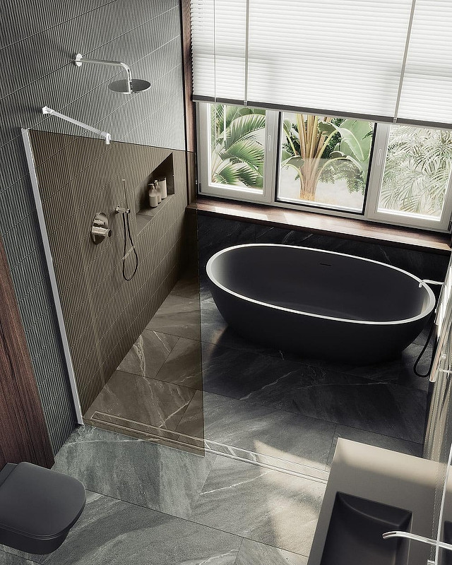Душевая стенка MaybahGlass 89x195 / MGD-691-1ш (бронзовое стекло/белый матовый)