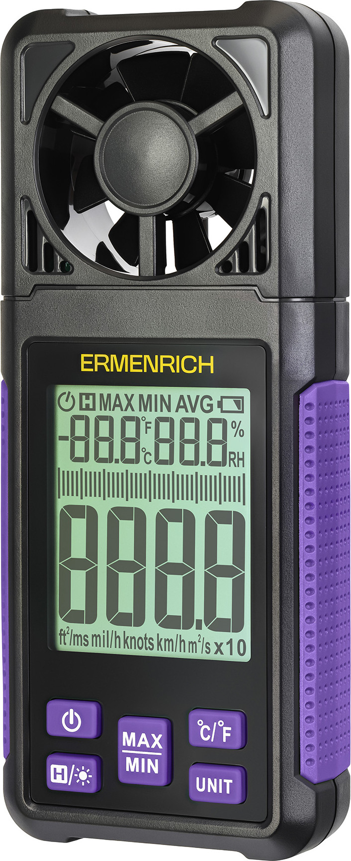 Анемометр Ermenrich Seek DN10 / 86325 (фиолетовый)