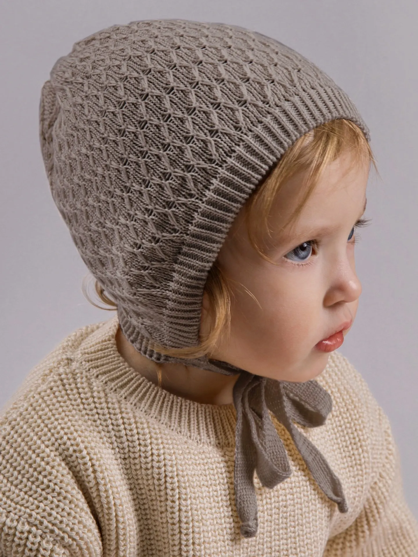 Шапочка для малышей Amarobaby Berry / AB-OD26-BER16/12-46 (коричневый, р. 46-48) — фото 4