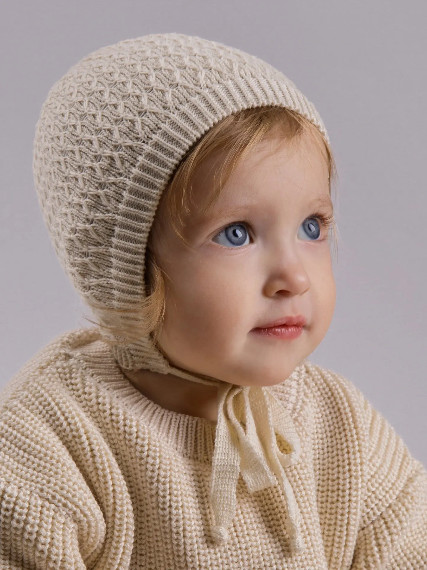 Шапочка для малышей Amarobaby Berry / AB-OD26-BER16/38-44 (светло-бежевый, р. 44-46) — фото 5