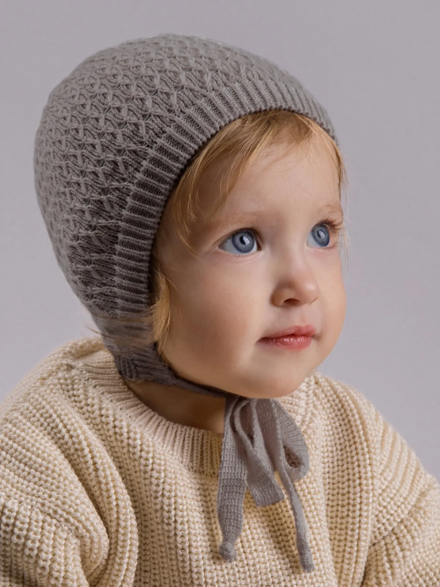 Шапочка для малышей Amarobaby Berry / AB-OD26-BER16/11-40 (серый, р. 40-42) — фото 5
