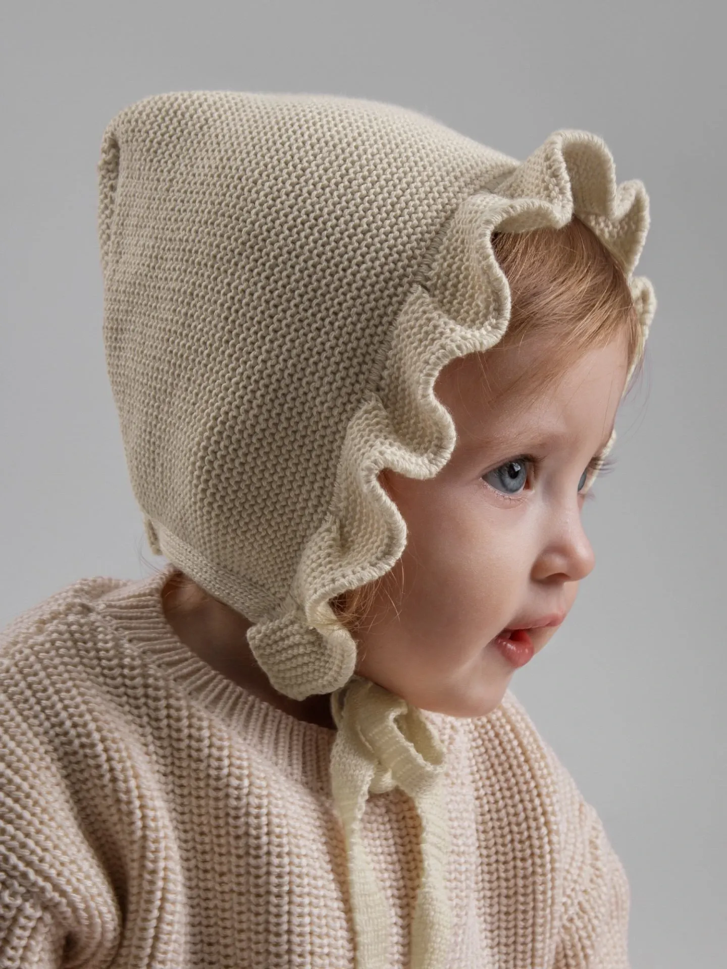 Шапочка для малышей Amarobaby Cloud / AB-OD26-CLO16/38-38 (светло-бежевый, р. 38-40) — фото 6