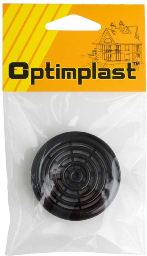 Решетка вентиляционная Optimplast 48мм (черный)