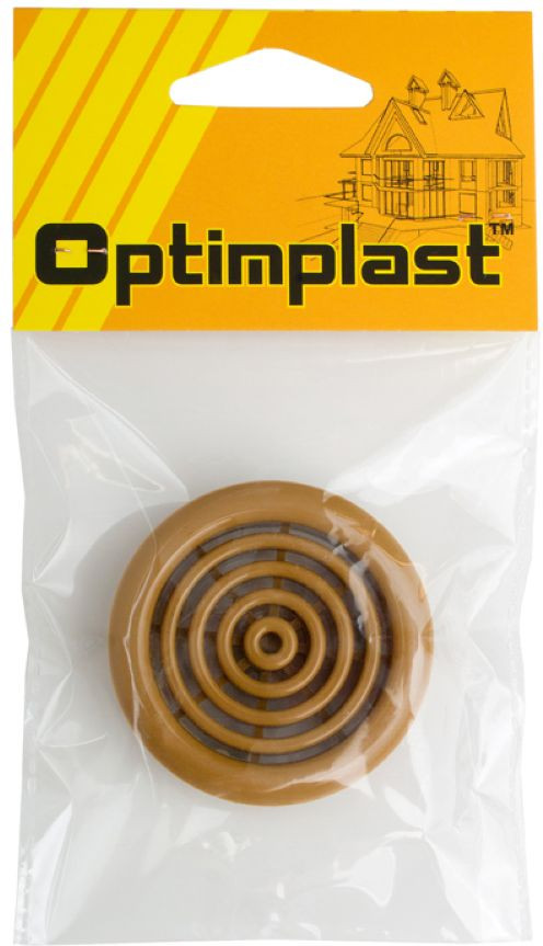 Решетка вентиляционная Optimplast 48мм (дуб)