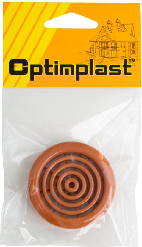 Решетка вентиляционная Optimplast 48мм (вишня)
