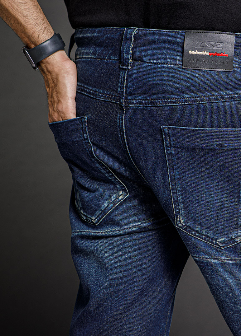 Мотоштаны LS2 Bradford Lady Jeans (L, темно-синий) — фото 2