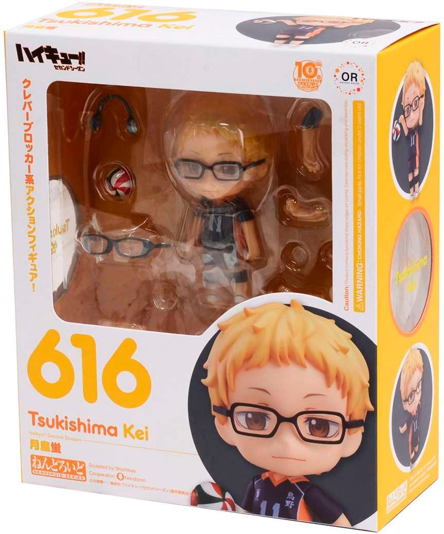 Фигурка коллекционная Good Smile Company Nendoroid Haikyuu. Tsukishima Kei / GDS1066 — фото 2