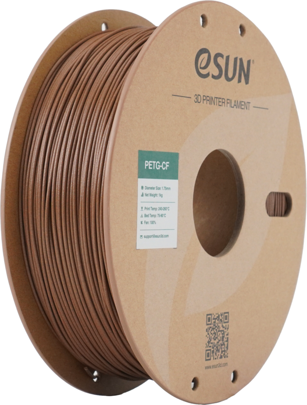 Пластик для 3D-печати eSUN PETG-CF / PETG-CF175O-AB1TZ1 (1.75мм, 1кг, старинная латунь)