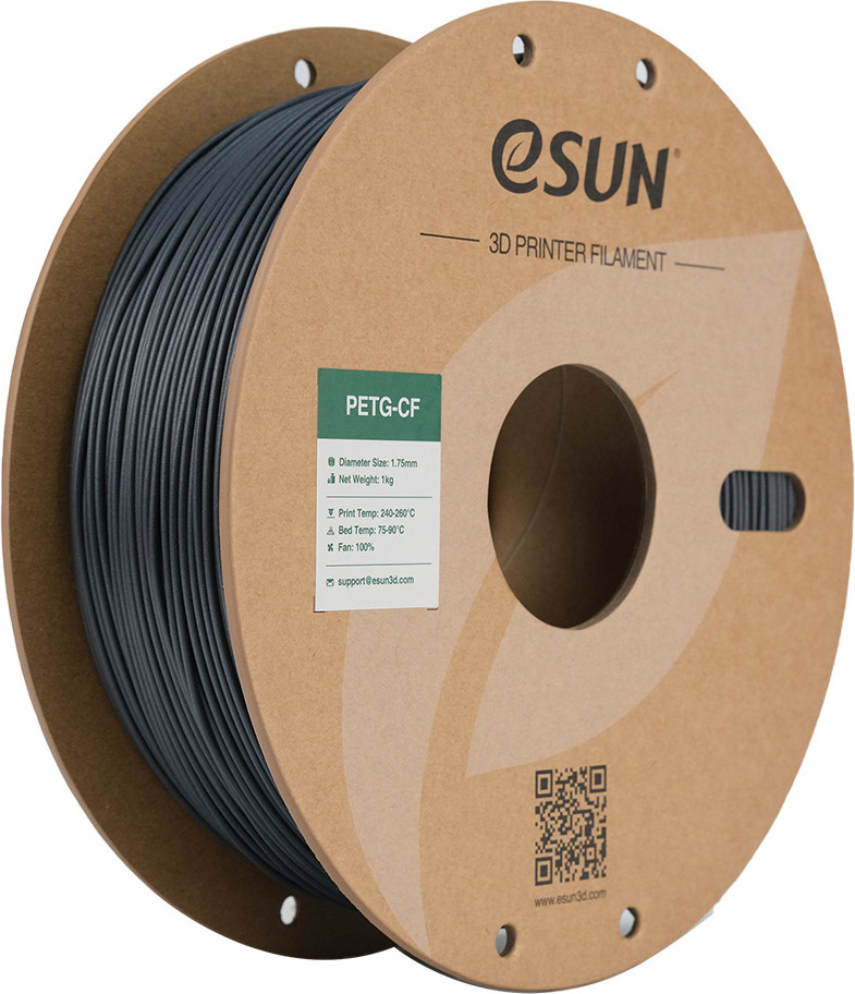 Пластик для 3D-печати eSUN PETG-CF / PETG-CF175D-H1TZ1 (1кг, темно-серый)