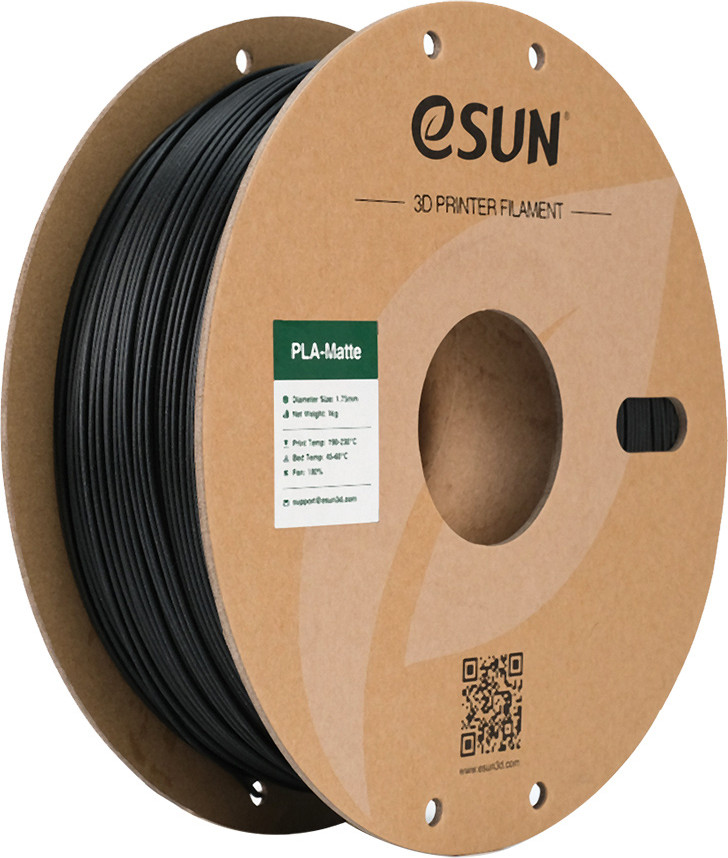 Пластик для 3D-печати eSUN PLA-Matte / PLA-MT175B5B1 (1.75мм, 5кг, черный)