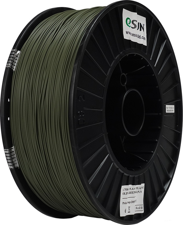 Пластик для 3D-печати eSUN PLA+ / PLA+175O-OG3B1 (1.75мм, 3кг, оливково-зеленый)