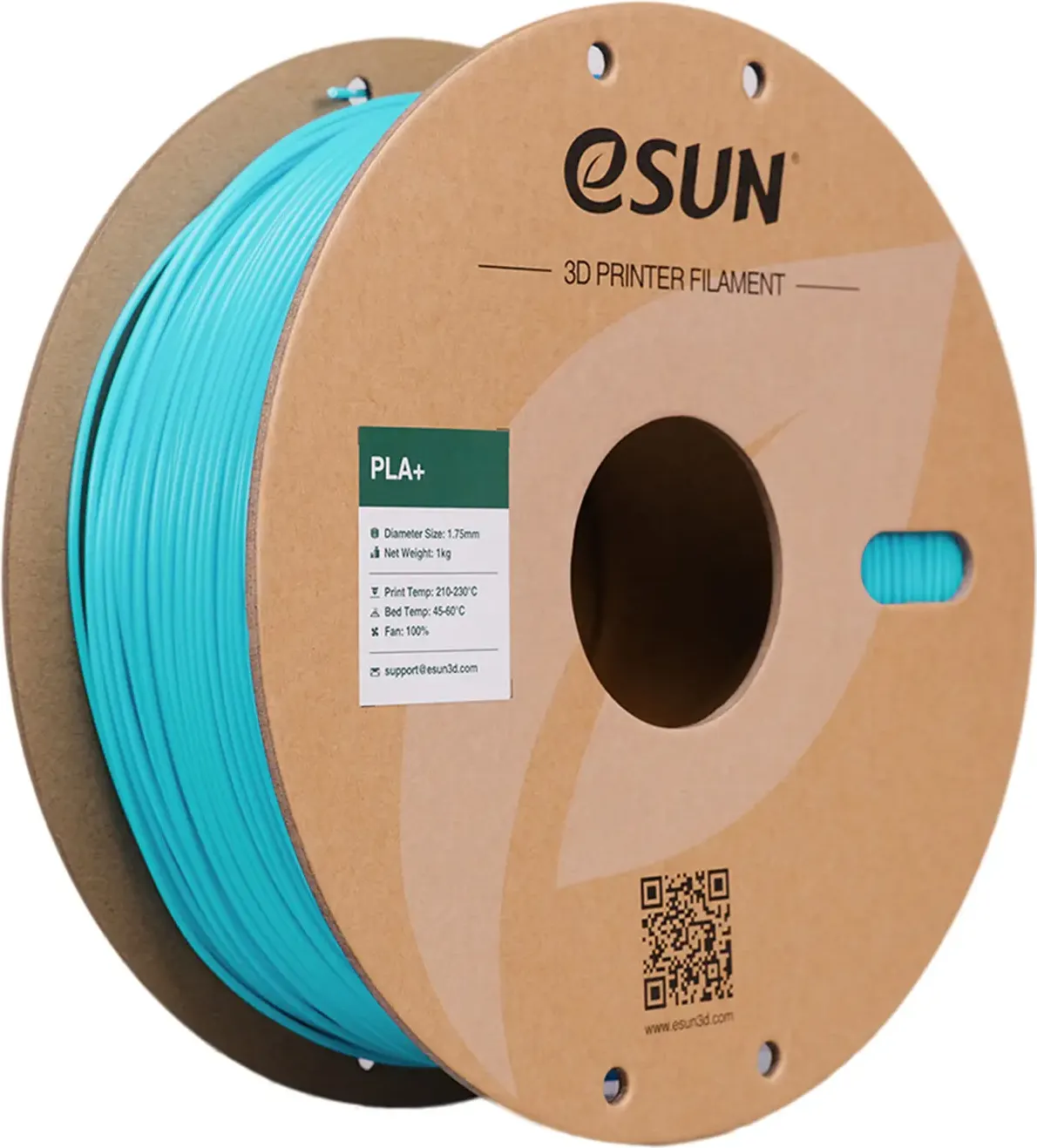 Пластик для 3D-печати eSUN PLA+ / PLA+175Q-U5B1 (1.75мм, 5кг, светло-синий)