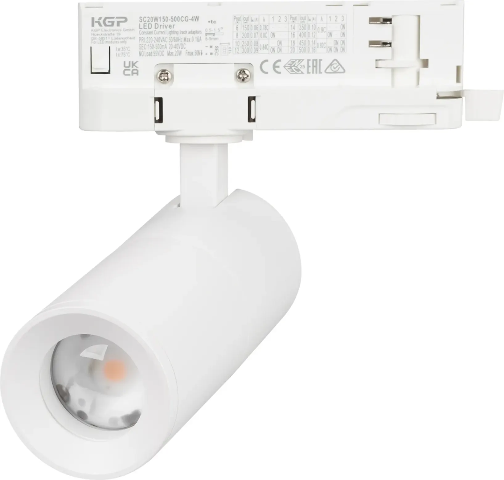 Трековый светильник Arlight LGD-ARTEMIS-TRACK-4TR-R55-12W Warm2700 WH 8-80 deg / 062275