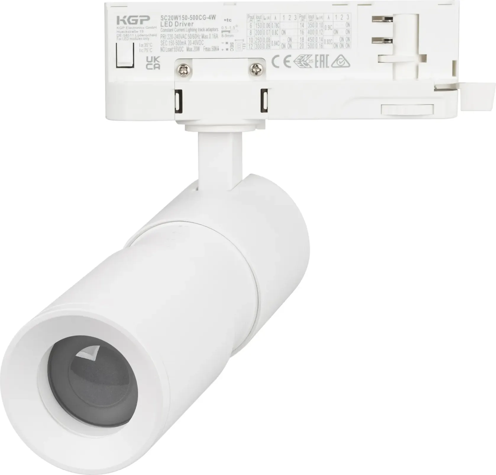 Трековый светильник Arlight LGD-ARTEMIS-TRACK-4TR-R55-12W Warm2700 WH 8-80 deg / 062275 — фото 4