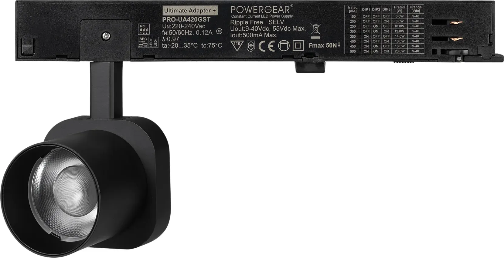 Трековый светильник Arlight LGD-DIAFILM-4TR-R60-10W Day4000 BK 20 deg / 060716