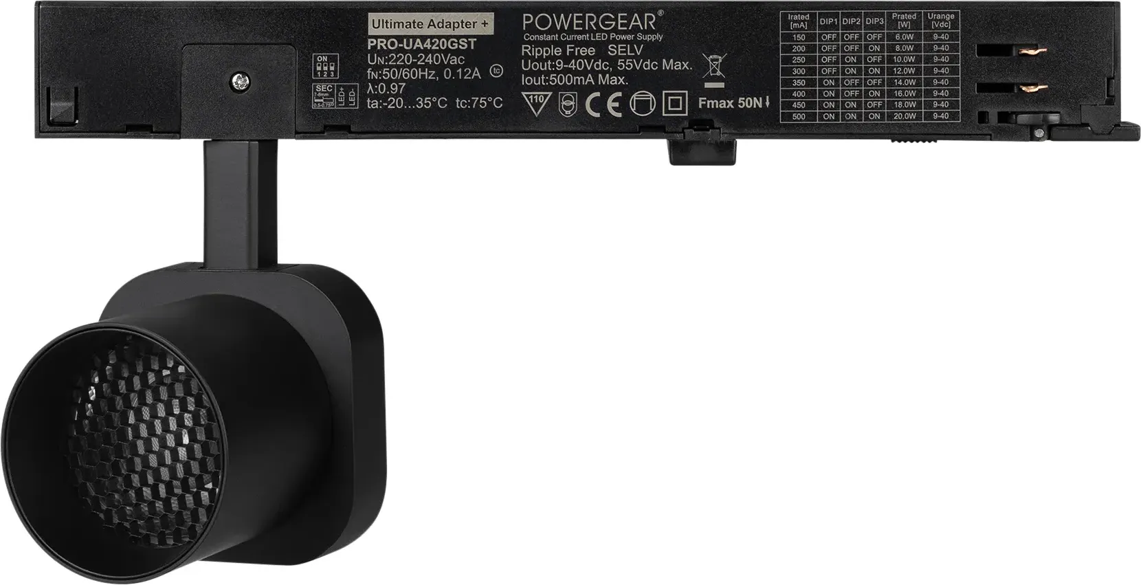 Трековый светильник Arlight LGD-DIAFILM-4TR-R60-10W Warm3000 BK 20 deg / 061447 — фото 3