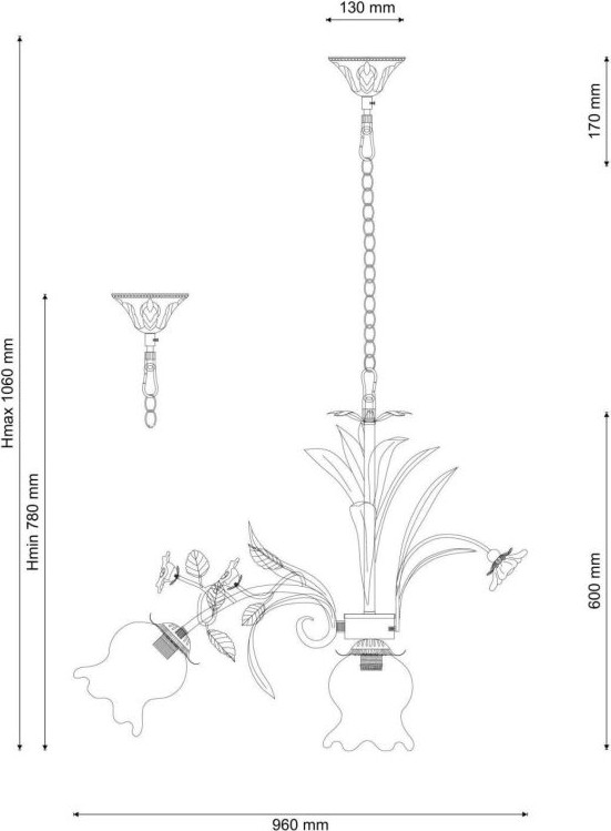 Люстра Lucia Tucci Fiori Di Rose / 184.8.1 — фото 3