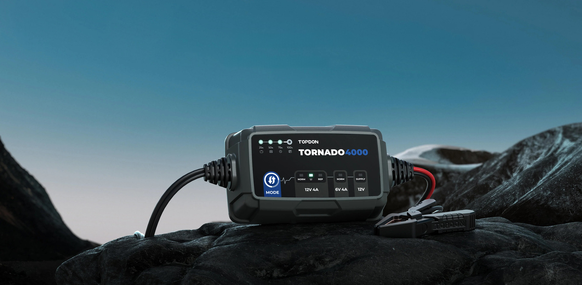 Зарядное устройство для аккумулятора Topdon Tornado4000 — фото 4