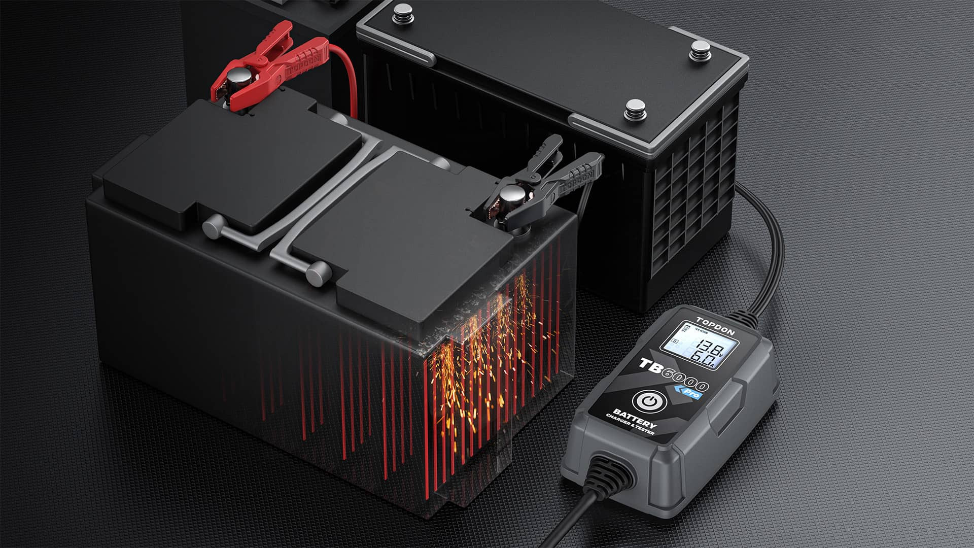 Зарядное устройство для аккумулятора Topdon TB6000Pro — фото 6
